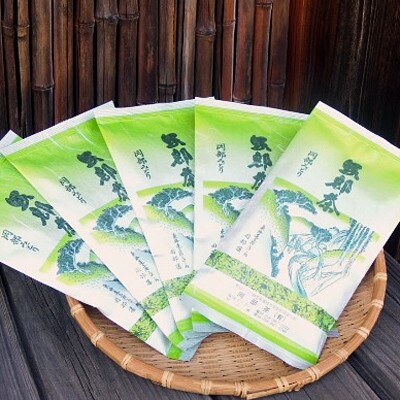2024年産一番茶『新茶』岡部茶一番人気の深蒸し茶「岡部みどり100g5本セット」