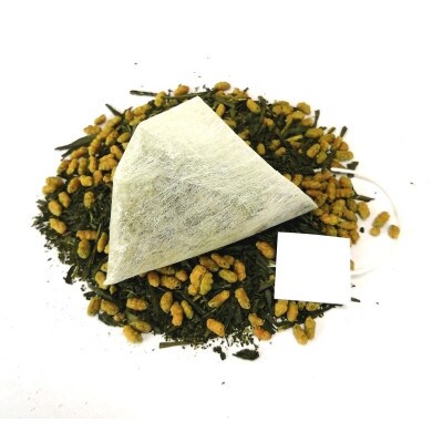 栽培期間中農薬不使用 抹茶入玄米茶ティーバッグ(3g×10包)　6袋セット