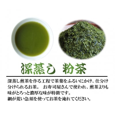 深蒸し茶 「粉茶」 1.2kg (400g×3袋)
