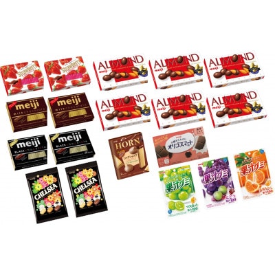 明治なるほどファクトリー東海のチョコレートセット　Cセット(10種類・19個入)
