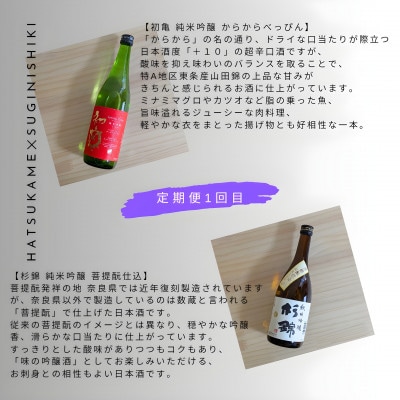 【毎月定期便】静岡人気四蔵 純米吟醸 山田錦 飲み比べセット720ml 2回定期(計4本)全2回
