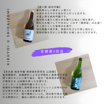 【毎月定期便】静岡人気四蔵 純米吟醸 山田錦 飲み比べセット720ml 2回定期(計4本)全2回