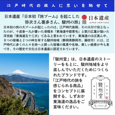 【駿州堂】「弥次さん喜多さん駿州の旅」逸品詰合せ(岡部宿～藤枝宿)