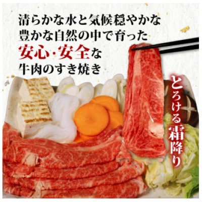 A4～A5ランク静岡県産黒毛和牛肩ロース すき焼き用 520g