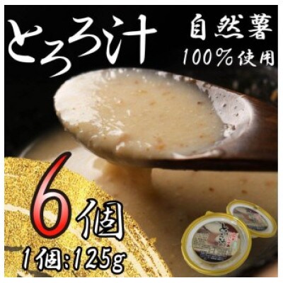 自然薯 100% 冷凍 味付けとろろ汁 6個セット