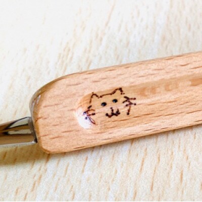 すぷうんおばちゃんの三角スプーン 右利き用 ネコ