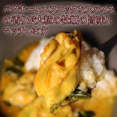 パクチー香る牡蠣のスパイシーカレー3人前(200g×3袋)