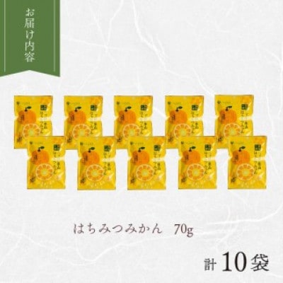 静岡の恵みシリーズ　三ケ日の里山はちみつみかん 70g×10袋