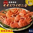 えりも【マルデン特製】ボイルオオズワイガニ姿1kg(4尾～5尾)【er002-048-a】