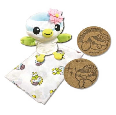とかいなかNo.1　蓮田市マスコットキャラクター「はすぴぃ」グッズセット(2)