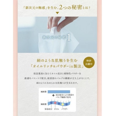 新感覚保湿ティッシュ「絹雲」ボックスティッシュ