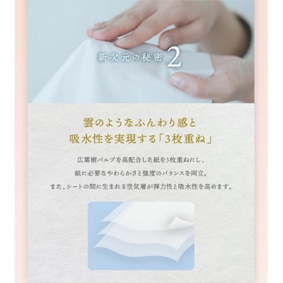 新感覚保湿ティッシュ「絹雲」ボックスティッシュ