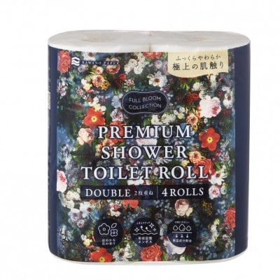 フルブルームコレクション プレミアムシャワートイレットロール ダブル4ロール×10パック