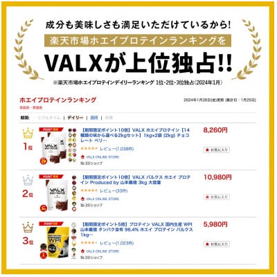 【VALX】ホエイプロテイン WPIパーフェクト 1kg　バナナ風味