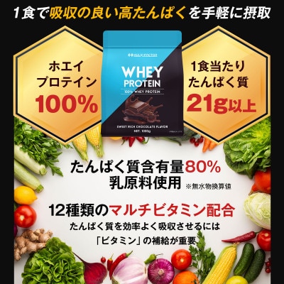 ハルクファクター ホエイプロテイン スイートリッチチョコレート風味 1kg 日本製 おいしい