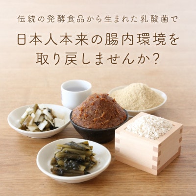 日本の発酵食品からとれた「オーガニック腸活乳酸菌パウダー」100g×3袋セット