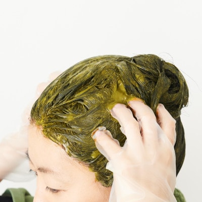 自然素材100%、髪にも肌にも優しい白髪染め ナイアード「ヘナ+木藍 茶」 (100g)
