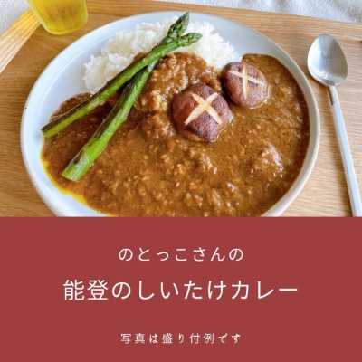 能登ひかりと変わり種カレーセット(のとっこしいたけ&ひらみゆき農園ブルーベリー)
