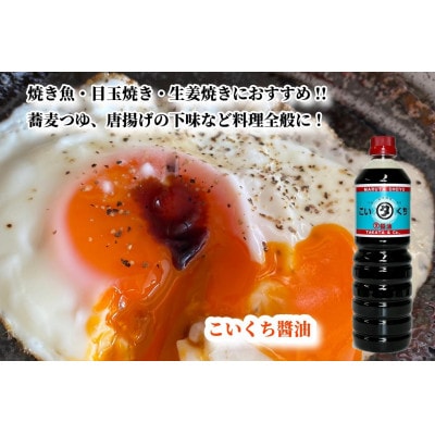 【復興支援】高田醤油店 こいくち醤油 1L×3本セット