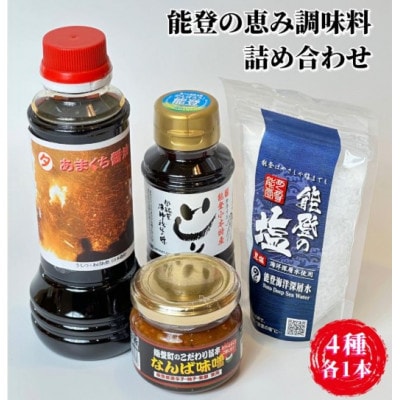 【復興支援】能登海の恵み調味料4点セット