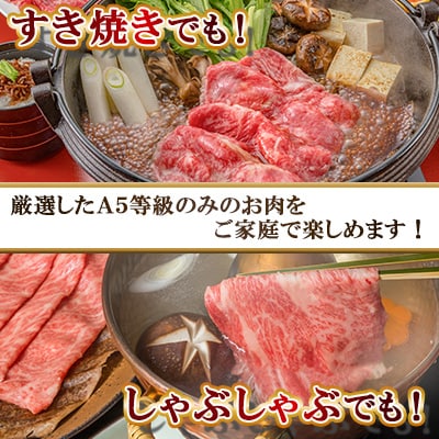 【A5等級】鹿児島県産 黒毛和牛 赤身スライス(計400g) 【カミチク】 s630(さつま町)