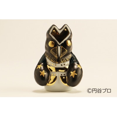 九谷焼　バルタン星人　青粒