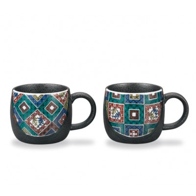 ペアマグカップ　石畳の図