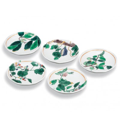 5号皿揃　山の恵み　晄窯