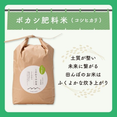 【R8年産】北本農場のお米石川県産コシヒカリ白米10kg×1袋ボカシ肥料米