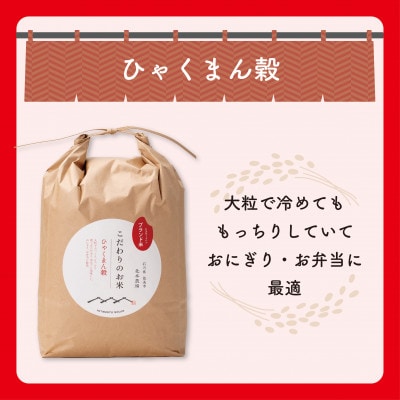 【R8年産】北本農場のお米石川県産ひゃくまん穀白米5kg×1袋