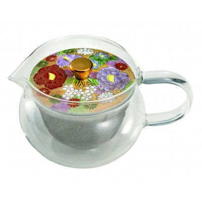 九谷焼 九谷和ポットNAGOMI POT・金花詰 赤