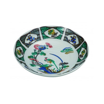 九谷焼 7号鉢・古九谷花鳥