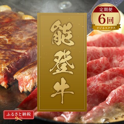 【毎月定期便】【和牛セレブ】能登牛 定期便「ビジネスクラス」全6回