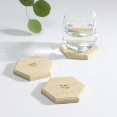 【Notohiba Aroma】六角型コースター(2個入)