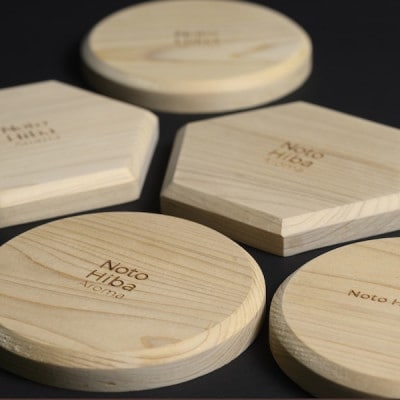 【Notohiba Aroma】六角型コースター(2個入)