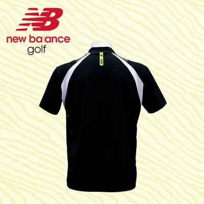 ニューバランスゴルフ　ウェア　モックネックシャツ　メンズ　UVカット　半袖　3Lサイズ　ブラック