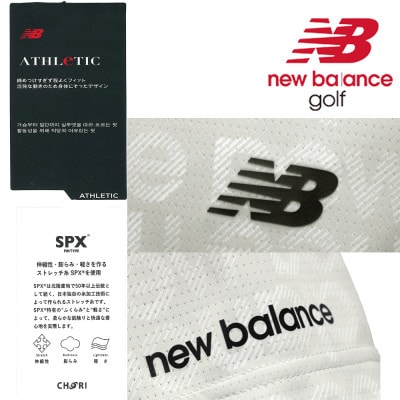 ニューバランスゴルフ　ロゴウェア　ポロシャツ　メンズ　通気性　半袖　Mサイズ　グレー