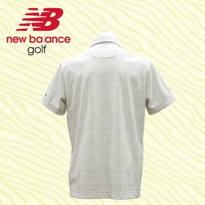 ニューバランスゴルフ　ロゴウェア　ポロシャツ　メンズ　通気性　半袖　Lサイズ　グレー