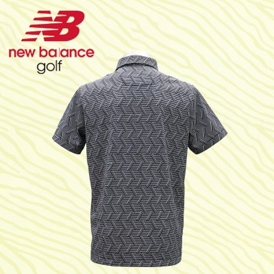 ニューバランスゴルフ　ロゴウェア　ポロシャツ　メンズ　通気性　半袖　Lサイズ　ブラック