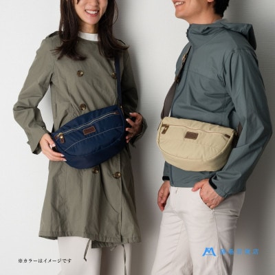 【藤巻百貨店】ダントツ撥水(R) ナイロンショルダーバッグ(ベージュ)
