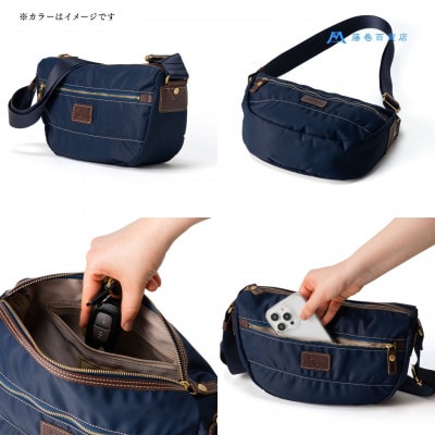 【藤巻百貨店】ダントツ撥水(R) ナイロンショルダーバッグ(ベージュ)