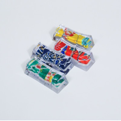 九谷焼のかけらを再生した箸置き HASHI STAND 4点セット(01 混合)