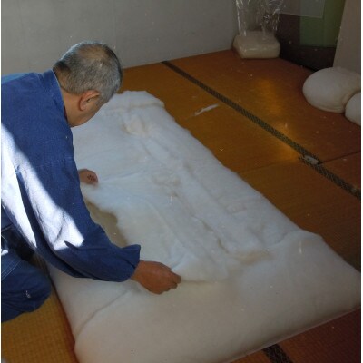 綿100% 敷布団 薄目 3.6kg 柔らかめ メキシコ綿入り お申し込み後生産