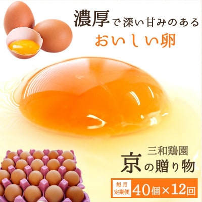 【毎月定期便】卵 40個 赤たまご全12回
