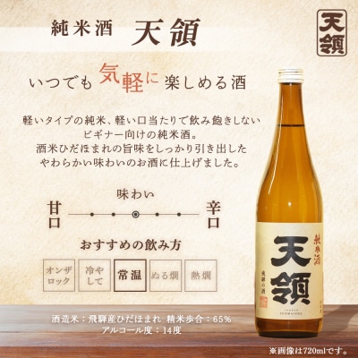 【天領酒造】「純米 飲みくらべ」Aセット お酒 日本酒【2-1】