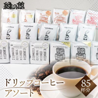 ドリップコーヒーアソート85杯分 珈琲 ドリップバック【17-19】