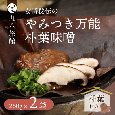 やみつき万能【朴葉味噌】(250g)×2袋　料理自慢の宿 女将秘伝の味噌　丸八旅館【53-15】