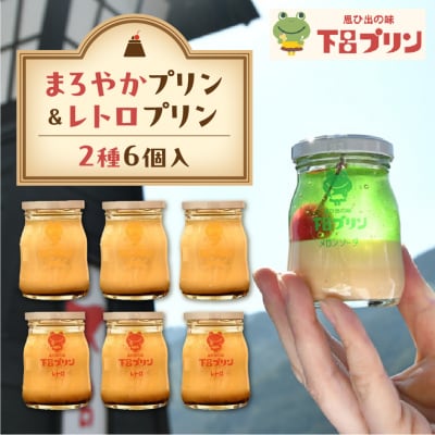 【下呂プリン】まろやかプリン&レトロプリン　プレーン2種食べ比べセット(2種6個入)【47-3】