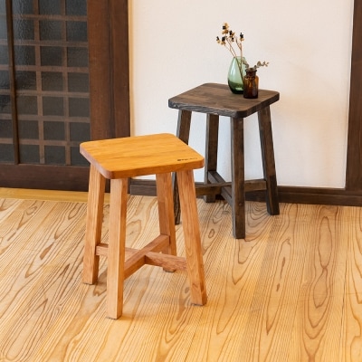 栗材スツール 高さ60cm 丸椅子 stool