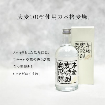 【年内順次発送】奥飛騨麦焼酎セット(本格麦・長期貯蔵)各720ml【16-18n】